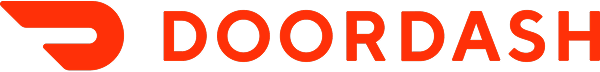 DoorDash logo with red text