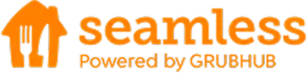 Seamless logo with house and fork icon